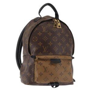 LOUIS VUITTON Monogram Reverse Palm Springs PM Backpack M44870 LV Auth BA5723